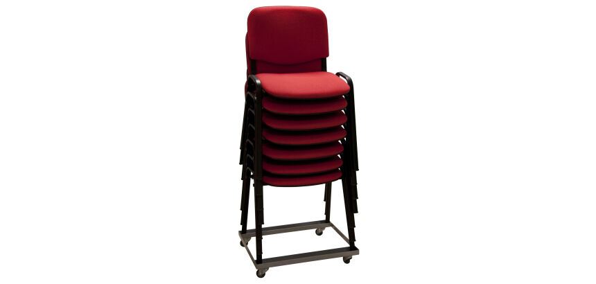 Chariot porte-chaises empilables 150 kg 585 x 520 mm roue nylon