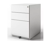 Cajonera móvil monoblock-montada NOTE Bisley 2 cajones plano y un cajón archivo gris RAL 7035
