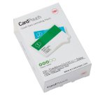 Paquete de 100 fundas de plastificación térmica GBC tarjetas 54 x 86 mm, 2 x 125 micras, brillante