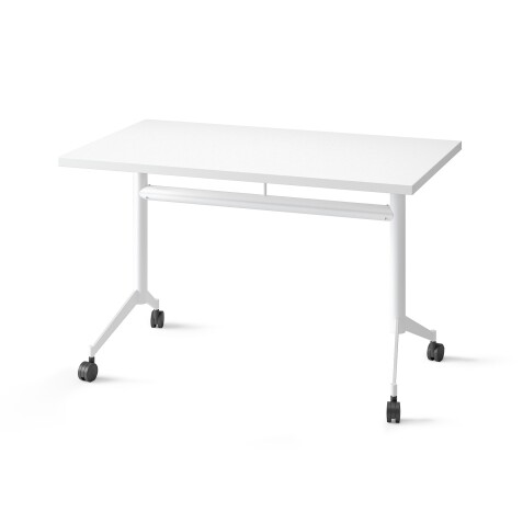 Table rabattable POLLY L.120 x P.70 cm Plateau Blanc