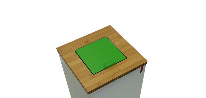 Couvercle fermé pour Lune Paxa 34L déchets organiques