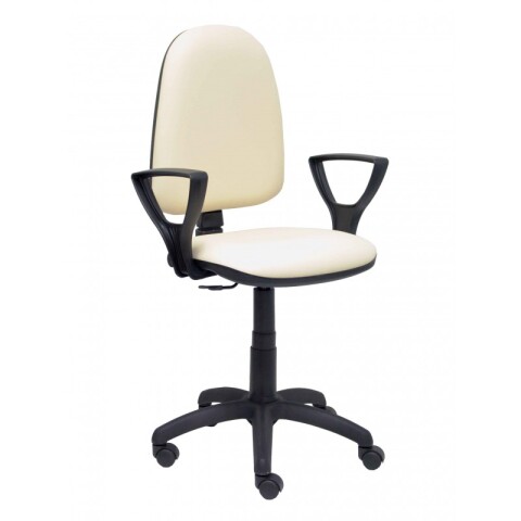 Ayna similpiel brazos fijos - Crema