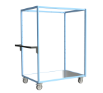 Servante multi-niveaux plateau tôle galvanisée 250 kg 1200 x 800 mm roue TPE