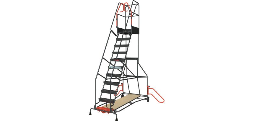 Escabeau à immobilisation automatique 11 marches 150 kg