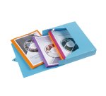 Boîte de classement plastique ViQuel Class Doc - Essentiel Recycle - dos 6 cm - turquoise