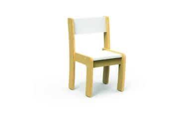 Chaise Fabiano Kids empilable en mélamine - Taille T0 - Ecole maternelle