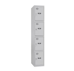 Taquilla inicial desmontada Simon Locker prof. dism. 4 doors 1/4 300 gris