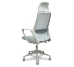 Silla Pro534 respaldo malla negro asiento tela base piramidal negra ruedas nailon - Negro