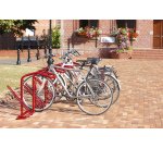 Range 4 vélos pour antivol U : roue avant et cadre