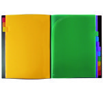 Trieur 12 compartiments à onglets Rainbow Class - Viquel-  25  x 32 x 1,2 cm