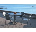 Table ronde OUDON en aluminium