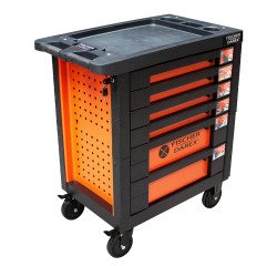 Servante d’atelier 6 tiroirs Fischer Darex – Charge 700 kg – Plan de travail renforcé