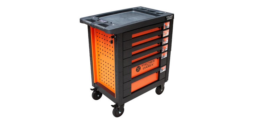 Servante d’atelier 6 tiroirs Fischer Darex – Charge 700 kg – Plan de travail renforcé