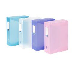Boîte de classement CLASS DOC - A4 - Dos 10 cm - polypropylène PROPYSOFT VIQUEL - Coloris assortis