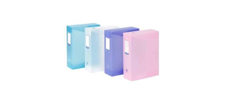 Boîte de classement CLASS DOC - A4 - Dos 10 cm - polypropylène PROPYSOFT VIQUEL - Coloris assortis