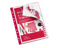 Protège-documents Viquel polypropylène A4 20 pochettes - 40 vues couleur rouge