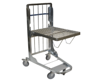 Chariot niveau constant acier zingué 100 kg 600 x 400 mm
