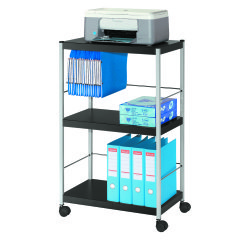 Desserte à plateaux L Noir H 100 x L 60 x P 36 cm