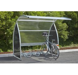 Abri 6 vélos / motos / scooters Coloris noir