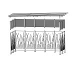 Réhausse pour abri 5x2m M110VRO/TB/BA