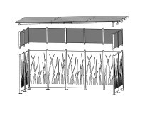 Réhausse pour abri 5x2m M110VRO/TB/BA