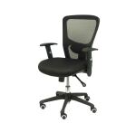 Silla Pozuelo respaldo malla negro asiento bali