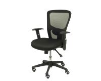Silla Pozuelo respaldo malla negro asiento bali