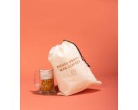 Bolsa tela regalo "Menos dramas más cerveza"
