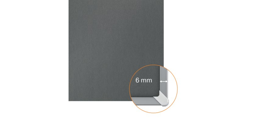 Tablero de anuncios de fieltro Nobo Impression Pro de 600x450 mm