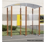 Abri fumeurs bois Modèle en isolé 6 m²