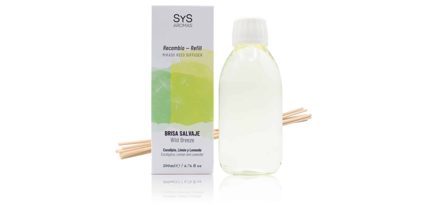 Recambio Mikado Brisa Salvaje 200 ml + Palos Experience SYS