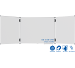 Tableau blanc triptyque émaillé UNITE PLUS 90x120cm - Legamaster