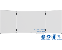 Tableau blanc triptyque émaillé UNITE PLUS 90x120cm - Legamaster