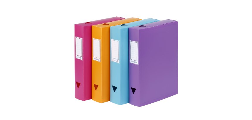 Boîte de classement plastique VIQUEL CLASS DOC - Dos 6 cm - couleurs assorties