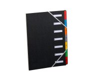 TRIEUR COUVERTURE CELLODERME 7 COMPARTIMENTS - FORMAT A4 - COLORIS NOIR