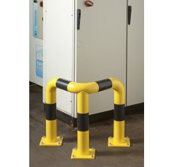 Barrières de protection en angle 64 x 64 x HT 60 cm Tube Ø 89 x 3,2 mm d'épaisseur