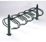 Râtelier New York 10 vélos  Zingué + bichromaté + peinture époxy verte