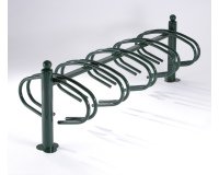 Râtelier New York 10 vélos  Zingué + bichromaté + peinture époxy verte