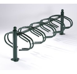 Râtelier New York 10 vélos  Zingué + bichromaté + peinture époxy verte