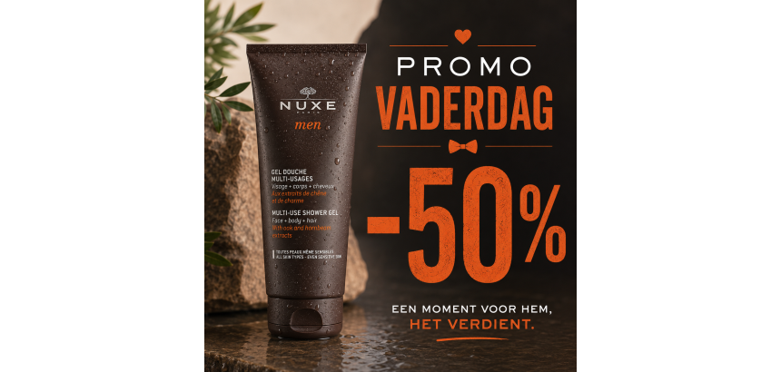 Promo - 50 % !! vaderdag Nuxe men boost multifunctionele douchegel 200ml