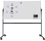 Tableau blanc rotatif laqué UNITE 100x200cm - Legamaster