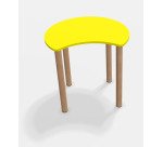 Fabiano Kids Table with Wooden Legs - Size T2 - Preschool