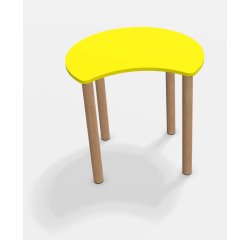 Table Fabiano Kids avec pieds en bois - Ecole maternelle