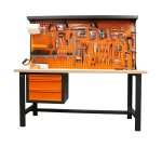 Établi d'Atelier 2M Fischer Darex –Plateau bois - Bloc 3 tiroirs