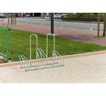 Râtelier sur 2 niveaux cote à cote pour 10 vélos