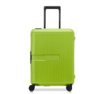 valise cabine slim 4 doubles roues 55 cm Color Block hardside Citron