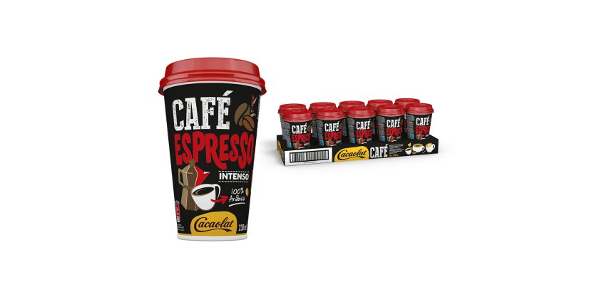 Café espresso en vaso 230 ml Cacaolat - Pack de 10 unidades