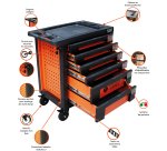 Servante d’atelier 6 tiroirs Fischer Darex – Charge 700 kg – Plan de travail renforcé