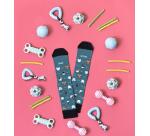 Calcetines "Amor Gatuno" verde talla 42-46
