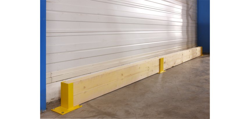 Protège Rack avec matrier en sapin - Module Intermédiaire - Tôle 1 madrier